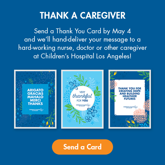 Thank a Caregiver. Send a Thank You Card by May 4.