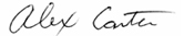 Alexandra Carter signature