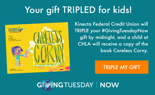 Give by midnight, and your gift will be TRIPLED for kids