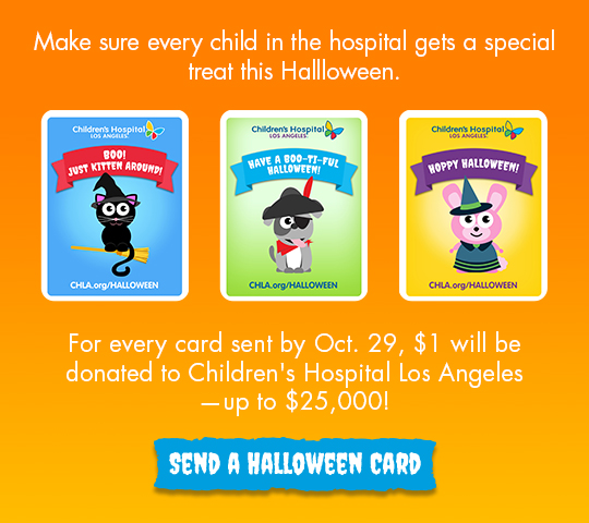 Send a card and make sure every kid has a special treat