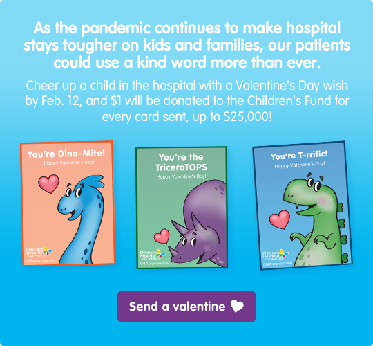 Send a Valentine's Day card and $1 will be donated