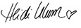 Heidi Klum signature
