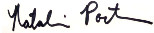 Natalie Portman signature.