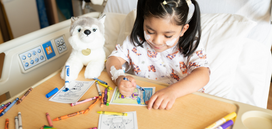 Child coloring halloween cards