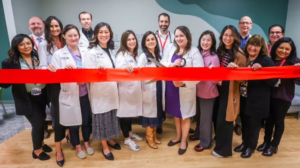 Ribbon cutting ceremony for new fetal cardiac clinic