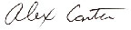 Alexandra Carter signature